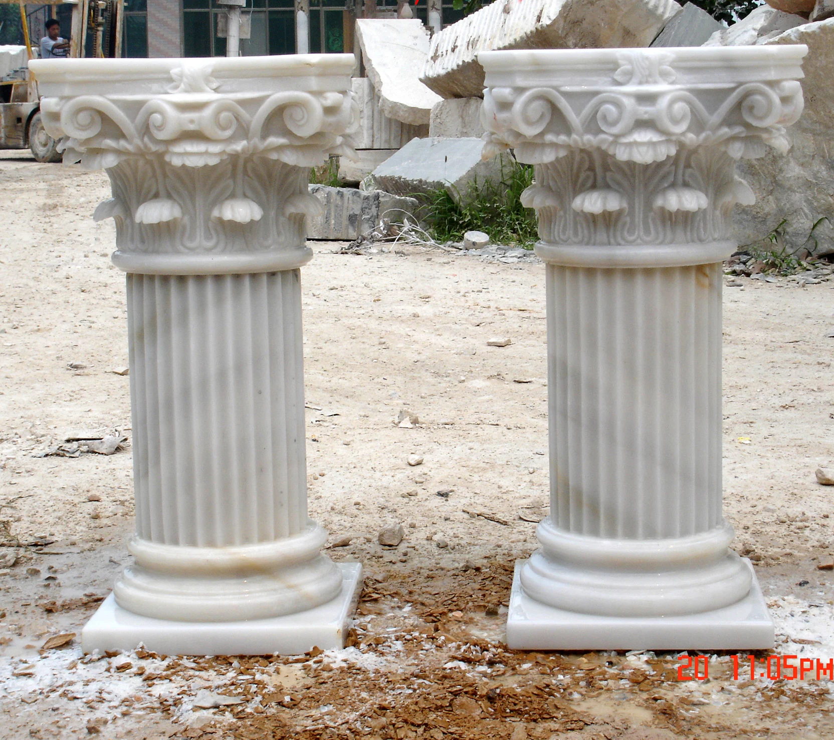 Decorative  Column Sculpture Marble Column Pillars for Simple Home Decoration