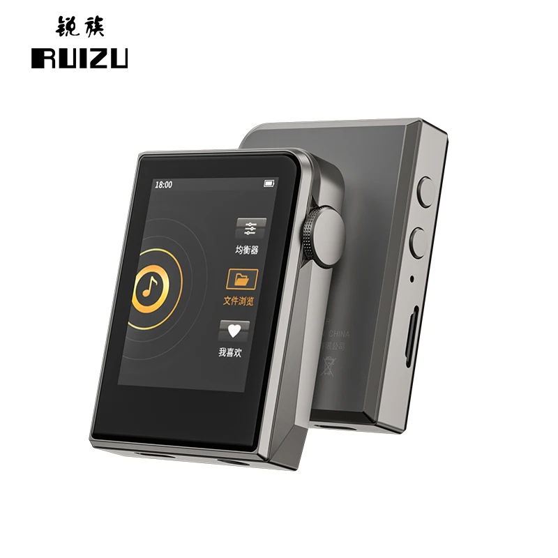 Новый дизайн Walkman Audio Ruizu A58 mp3-плеер Fm радио видео скачать бесплатно Dowload классические песни Usb Tf карта MP3 музыкальный плеер