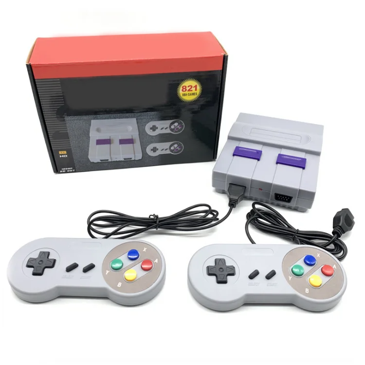 Mini Edition Console Built in 821 Games for Super Nintendo for SNES 8 Bits Classic Games Console