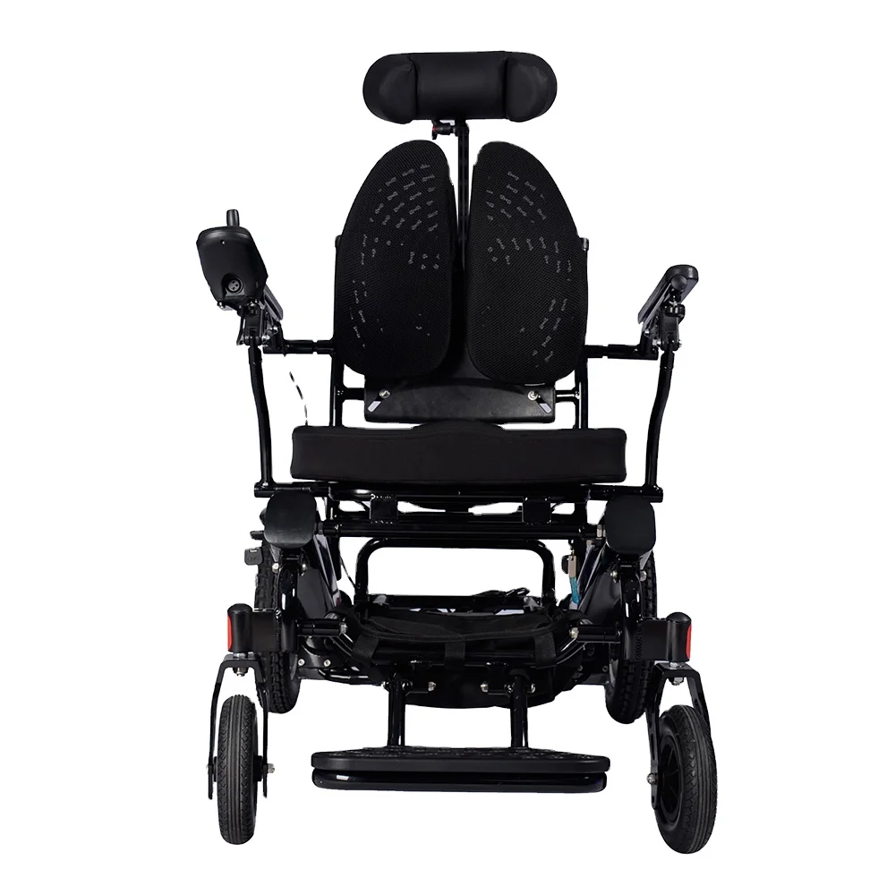 
Comfortable Ergonomic Seat D11 Power Easy Folding Wheelchairs Motor 24V with Battery 