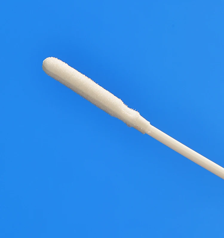 CE Certified Medical Supply Foam Head Nasal Swab Specimen Collection Sponge Swab