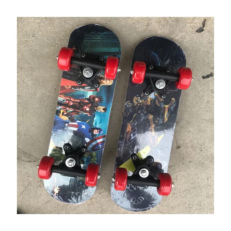 
Custom double kick skateboard deck graphic skate board for kids 10 year 