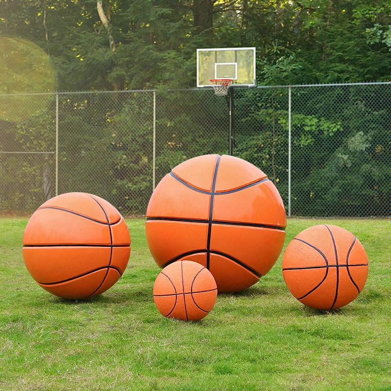 Fiberglass Iconic Sculpture Sport Soccer Ball Ornament Custom-made Large Size Realistic Football Soccer Sculptures