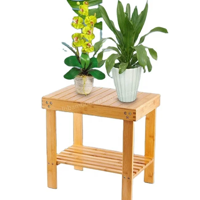 
Premium Bamboo Shoe Bench Rack Storage Shelves Organizer 