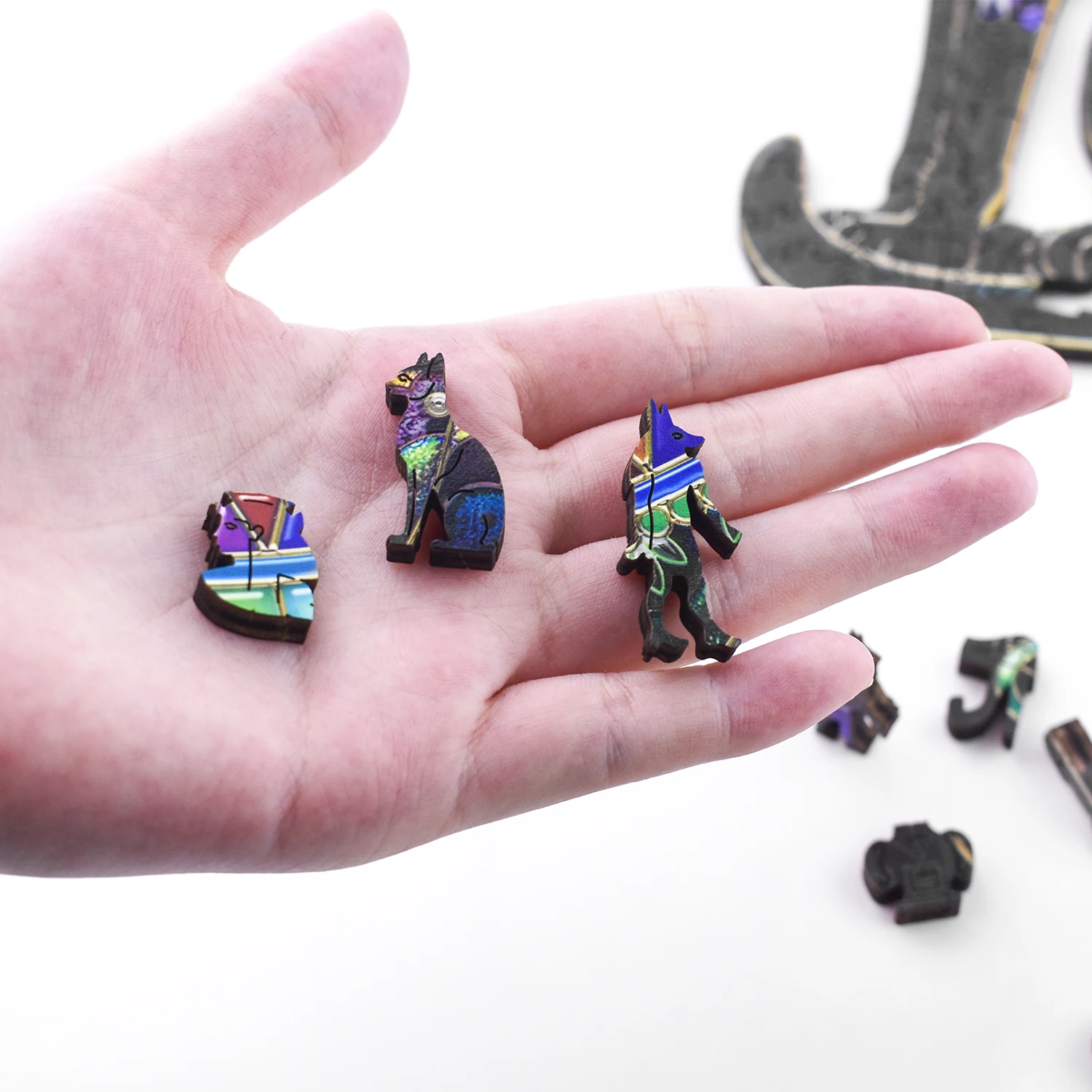 Egyptian Cat Jigsaw Puzzle  A3 A4 A5 3D Animal Puzzles Pretty Colorful Puzzles For Stock