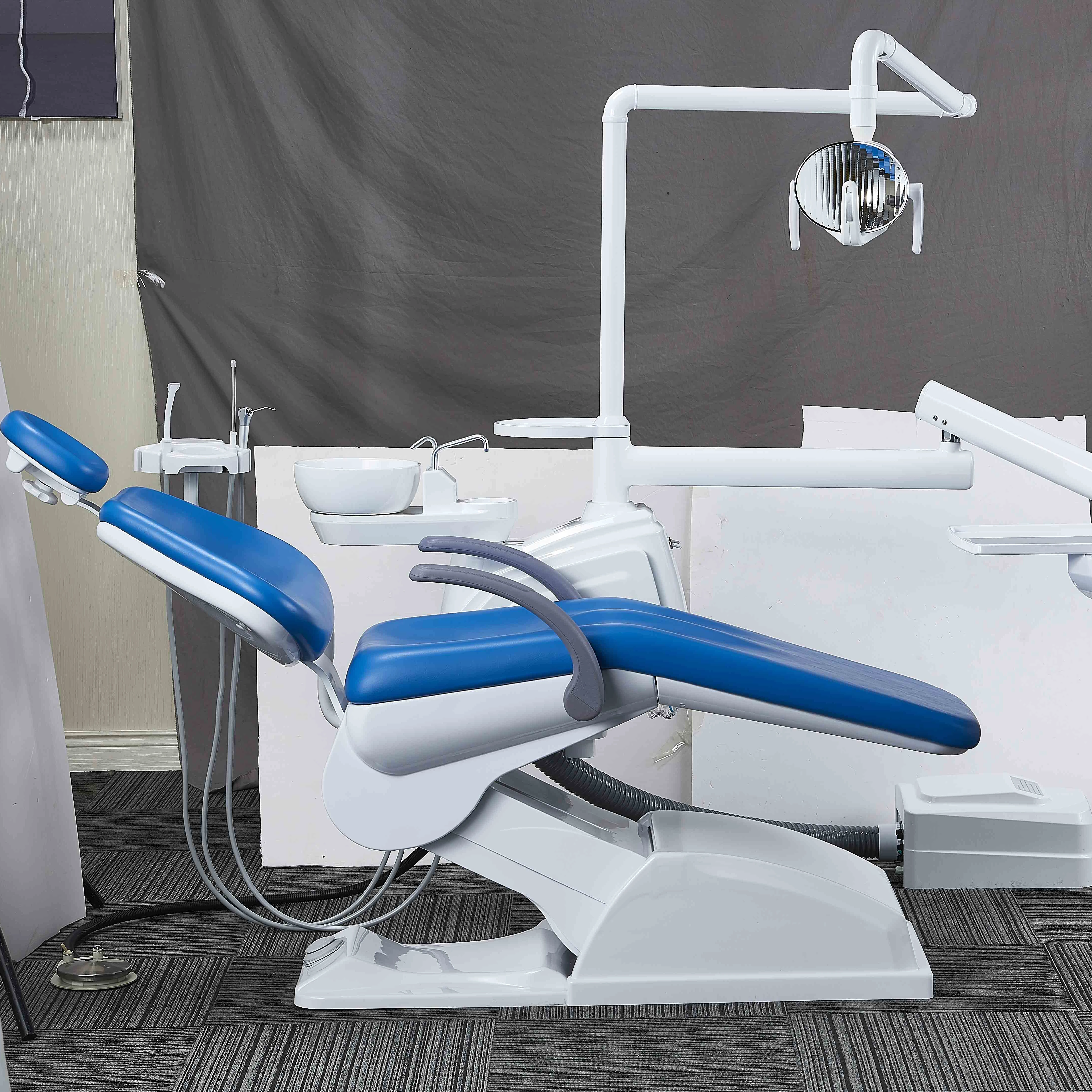 Дешевое стоматологическое кресло guangdong foshan economy китайское полностью Стоматологическое Кресло со светодиодным освещением устройство