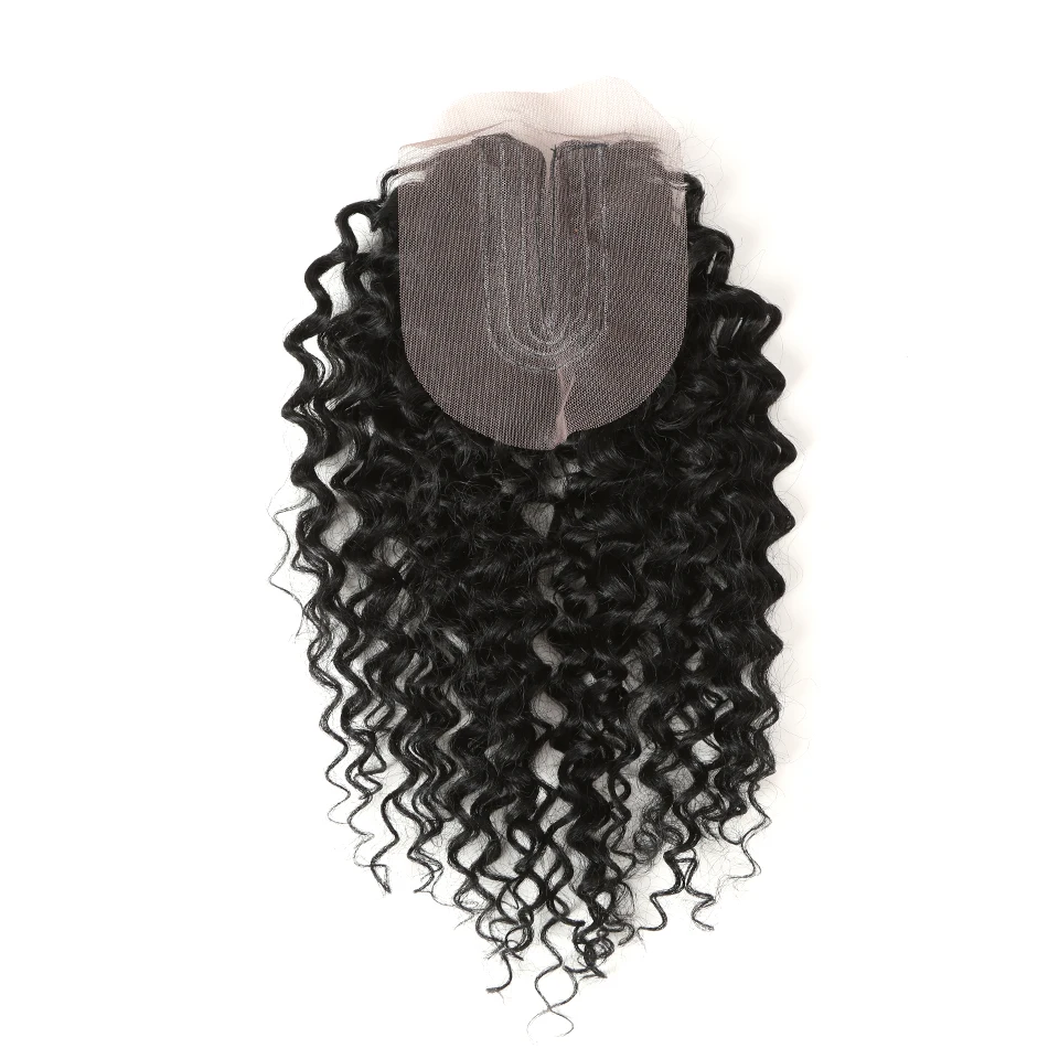 Гладкий Оптовая Продажа африканские Курчавые Кудрявые волосы для наращивания на заколке, длина 16-20 дюймов Синтетические волосы пучки синтетические волосы на кружеве с закрытием волна волос для женщин