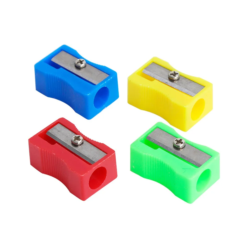Mini simple  manual pencil sharpener student single hole pencil sharpener plastic pencil sharpener wholesale