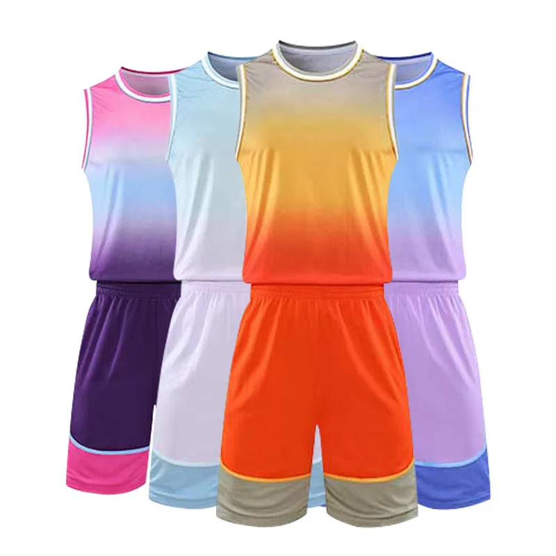 Customizable 100% Polyester Men Sportswear Uniform Basketball Jerseys Printed Mesh Basketball Jersey Basketball Team Uniform
