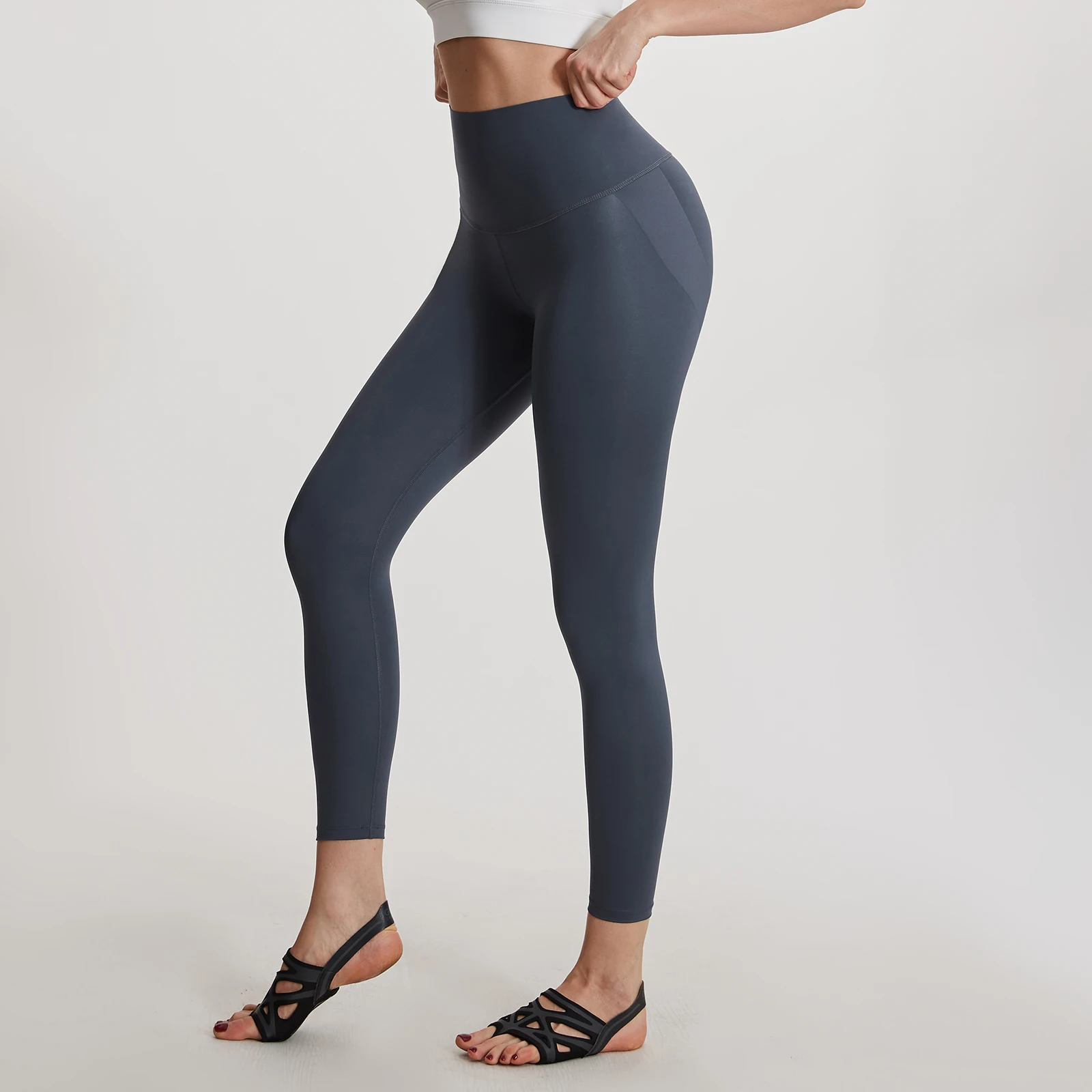 Оптовая продажа женские штаны для йоги с высокой талией и подтягиванием ягодиц эластичные леггинсы тренировок Tiktok