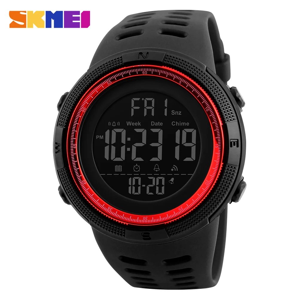 guangzhou skmei 1251 hot sell cheap wristwatch top 10 waterproof sport digital watches