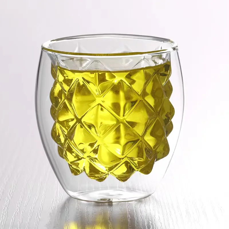 double wall tea wine coffee glass mug coffee double wall glass cup