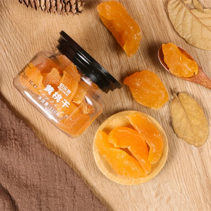 Wholesale 110g dried fruits Canned more hygienic loose candied fruits yellow peach dried peach healthy snack dried yellow peach