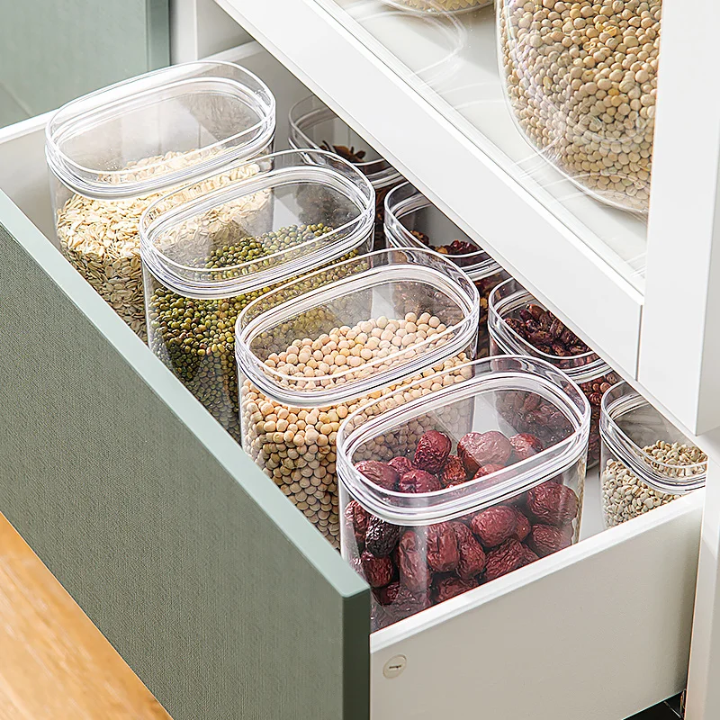 Factory Direct Multi-functional Clear Plastic Grain Storage Box For Household