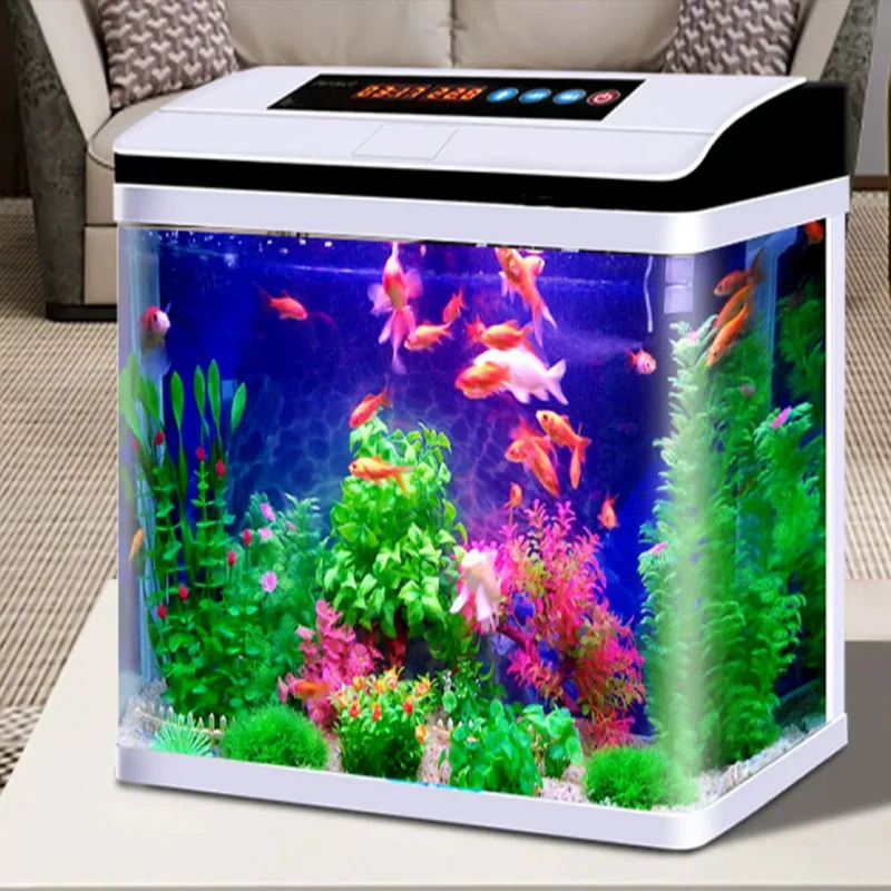 Aquarium Small Large Fish Tank Aquarium HD Glass Living Room Desktop Ecological Aquarium Fish Tank