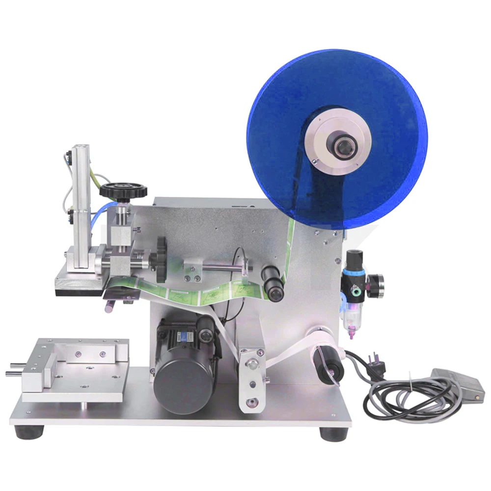 ShangHai YIMU YM120 Desktop Label Applicator Machine Flat Surface Semi Automatic Labeling Machine For Small Business