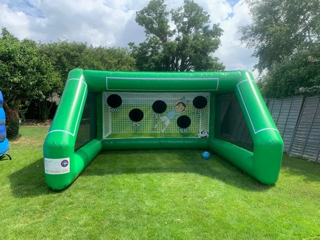 inflatable football penalty shootout games  inflatable soccer goal football shoot game for sale
