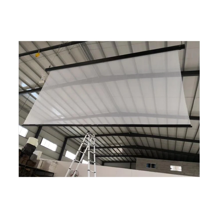 Cheap Holographic Projection Screens Customize 4k 1080p Oem Cylindrical Veil Electric Large Venue Projection Screen