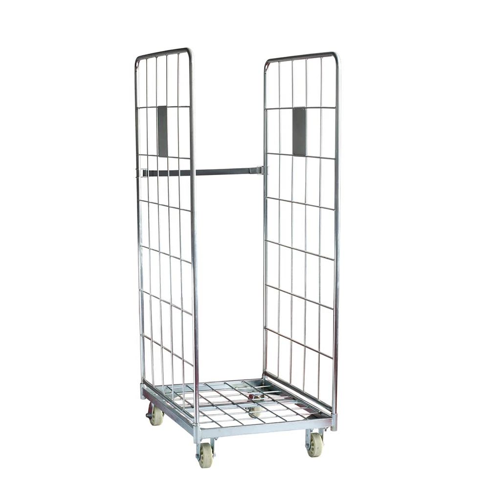 Logistics Wire Mesh Roll Cart Used Cage Trolley Transport