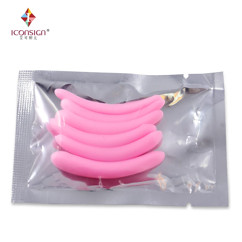 Colorful pink lashes perming lifts  perm lift silicone pads