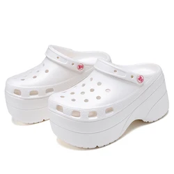 Popular light weight anti-slip EVA sole size EUR36-41 high heel swedish clog garden shoes