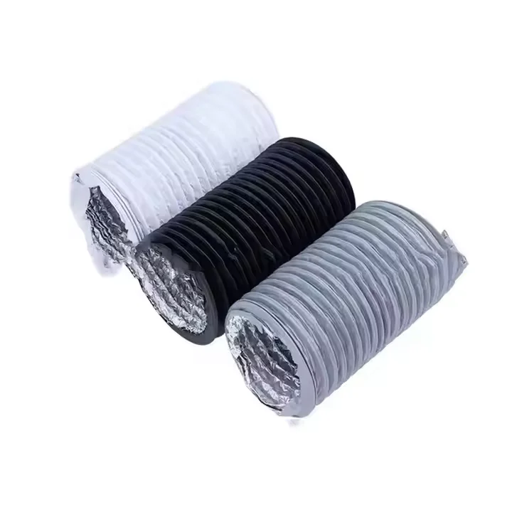 China Supplier PVC Spiral Hose Multiple Tube Aluminum Foil Flexible Air Ducts Industrial Welding Gas System HVAC Parts