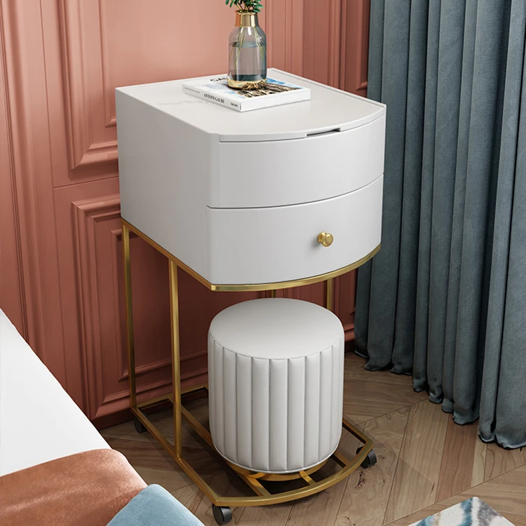 
Miniature convenient dressing table With mirror and stool dressing table white vanity ma Customizable colors popular new product 