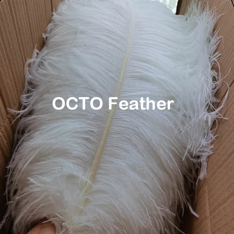 Wholesale Wedding Centerpieces Home Party Decor 70-75cm 28-30in White Fluffy Ostrich Feathers Large
