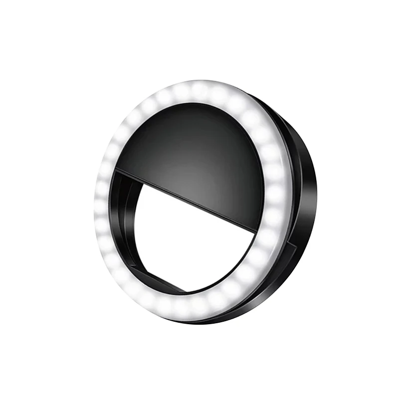 Универсальный портативный светодиодный кольцевой светильник для селфи, светодиодный чехол для телефона с usb-логотипом, оптовая продажа, профессиональный светодиодный кольцевой светильник для селфи