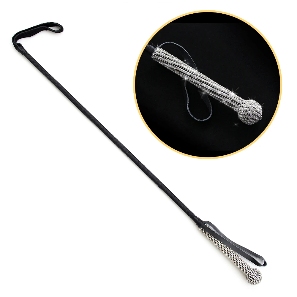 
High-grade Crystal BDSM Spanking Whip Bondage Floggers Sexy Toys for Female Long Whips for Stage Property Kit 