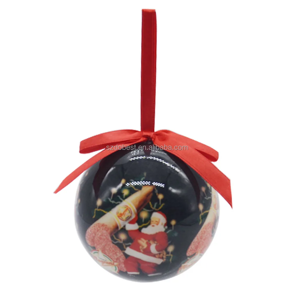 Супер-рынок круглые шары украшения для деревьев под заказ Рождественский шар из золотой пены с флагом