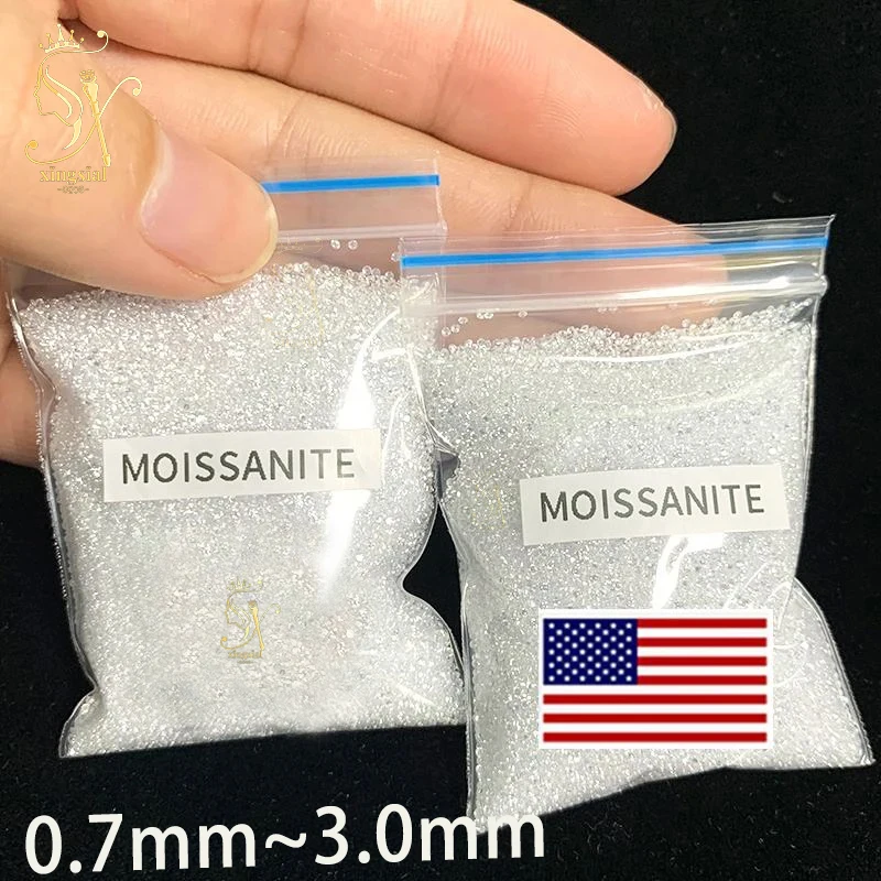 Xingsial 0 8 мм 9 1 3 заводская цена GH белый цвет круглый камень meslee Mossanite Diamond VVS небольшой размер Moissanite