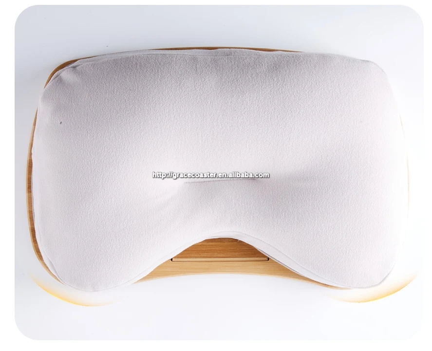 Высококачественный портативный из натурального материала, бамбуковый обеденный стол, поднос для завтрака и кровати с подушкой