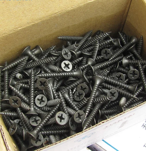 Gray phosphate Self tapping bugle head fine thread dry wall screw