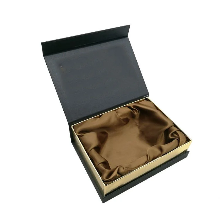 Custom Luxury Cardboard book shaped Gift Box Hair Packaging With Silk Cloth Inner Tray