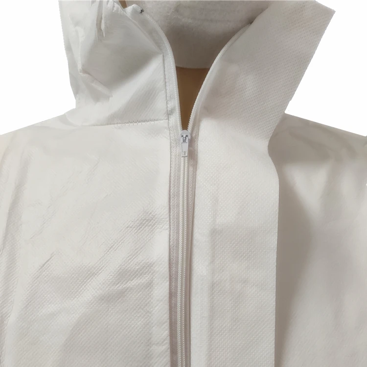 High Quality PPE Disposable Coverall Anti-Static Microporous Breathable Coveralls With Hood And Boots