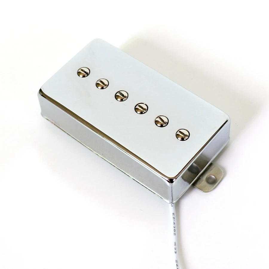 Никель-серебристая крышка и база P90 стиль LP гитарные звукосниматели с магнитной платой AlNiCo V для качественных гитар OEM