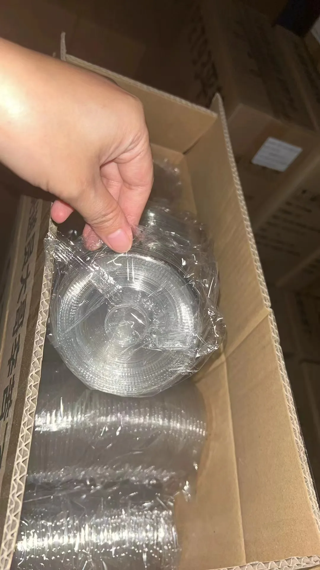 12oz Plastic Cups Customized Print Clear PET Cup with Flat Lid