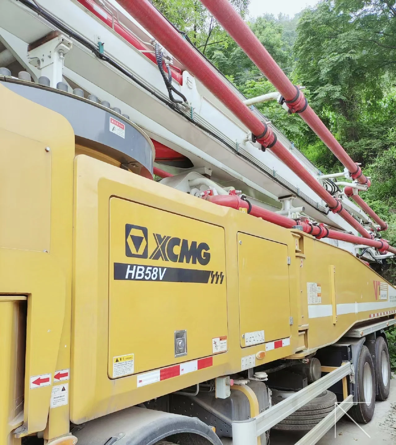 XCMG официальный HB58V 58 м Бетононасос Schwing дизельный бетононасос горячая распродажа