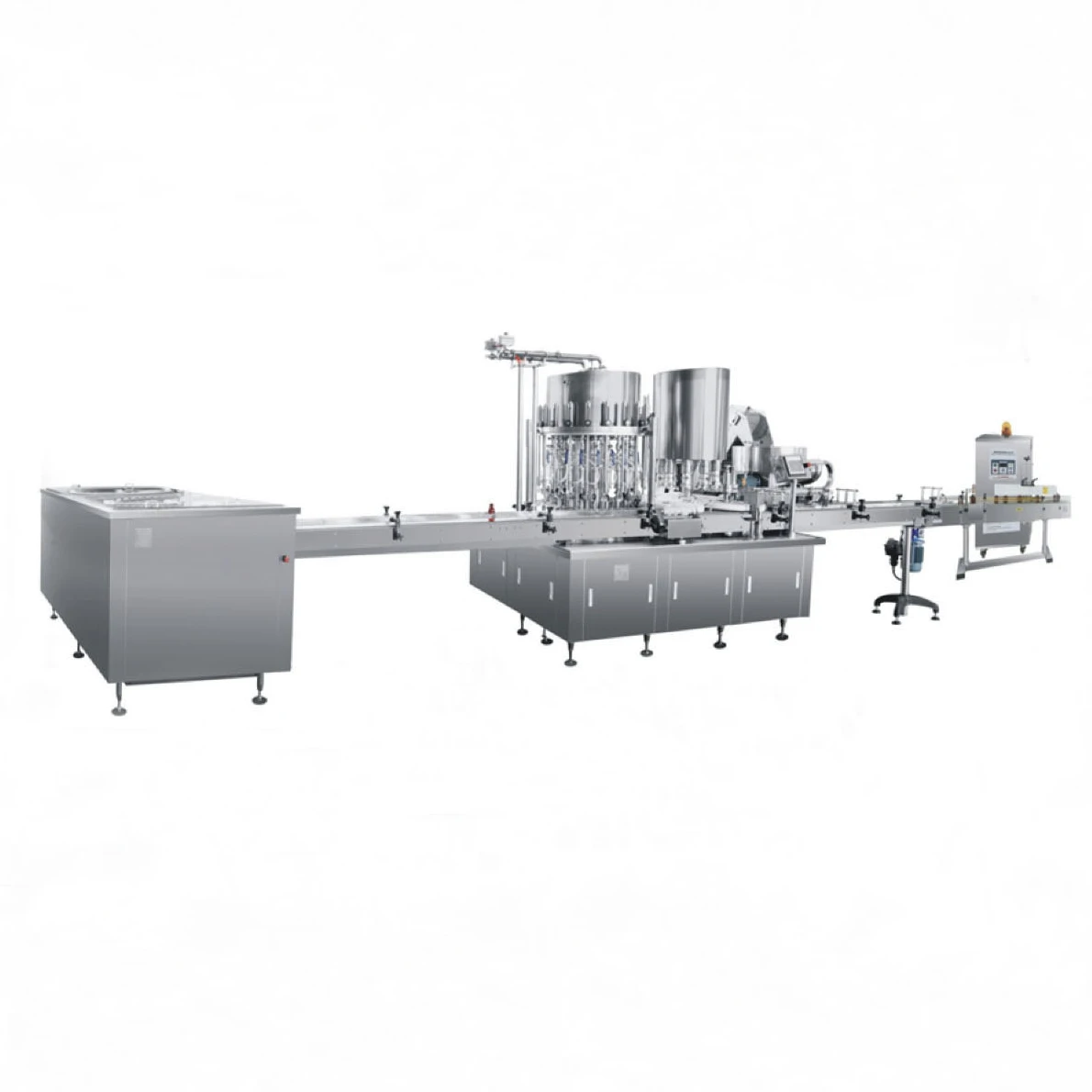 Fully automatic syrup bottle filling capping labeling production line pharmaceutical and food industry