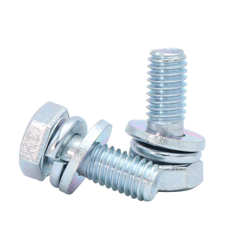 Hexagon Head Screw Triple Combination Factory Price hex head screw triple combination stainless steel carbon steel