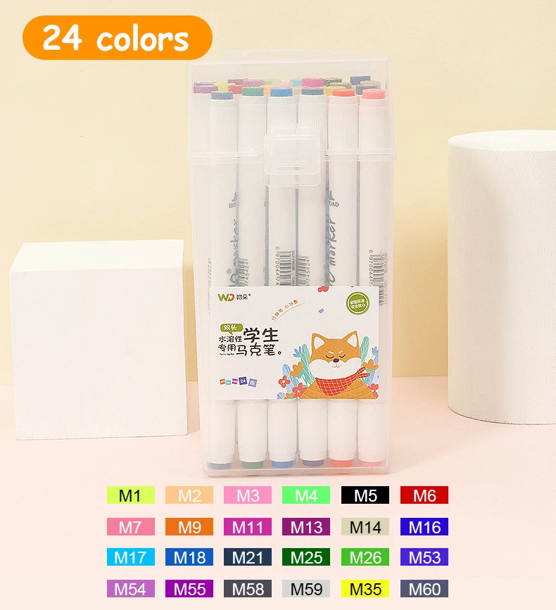 Custom Black Felt Tip Pen Fine Point (0.6mm) Dry Erase Ink Permanent Waterproof Marker Pen