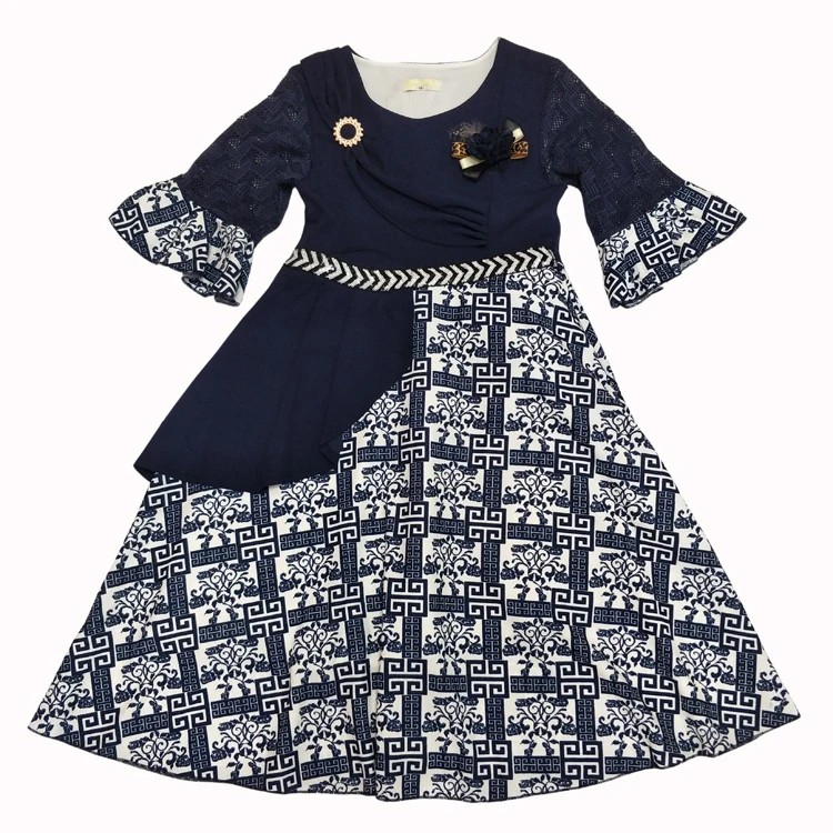 Libya Algeria Mawlid Muslim China Design Dress Kids Clothes Girl Dress For Kids