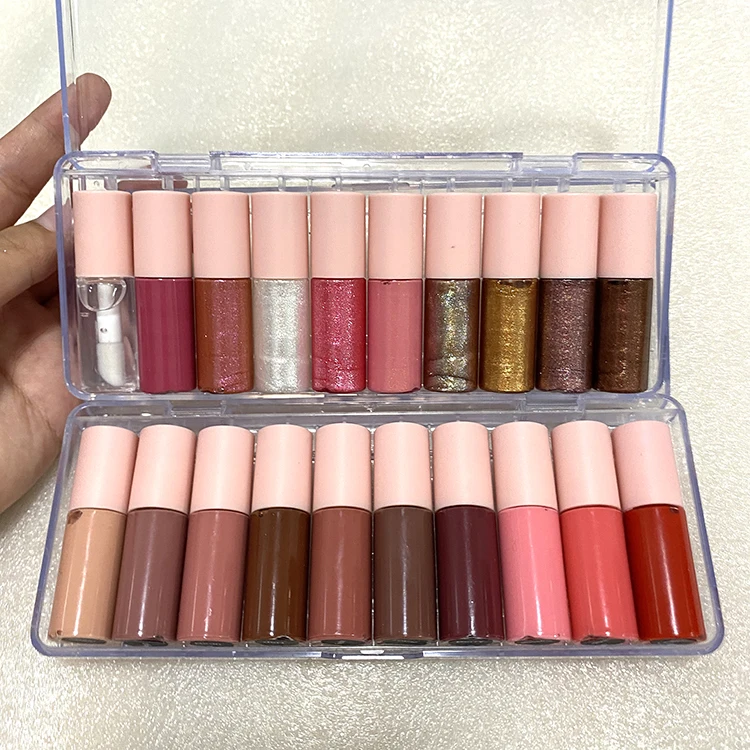 
Samples kit 20 colors shiny lip gloss kits 2 kit nude colors lip gloss ready to ship 