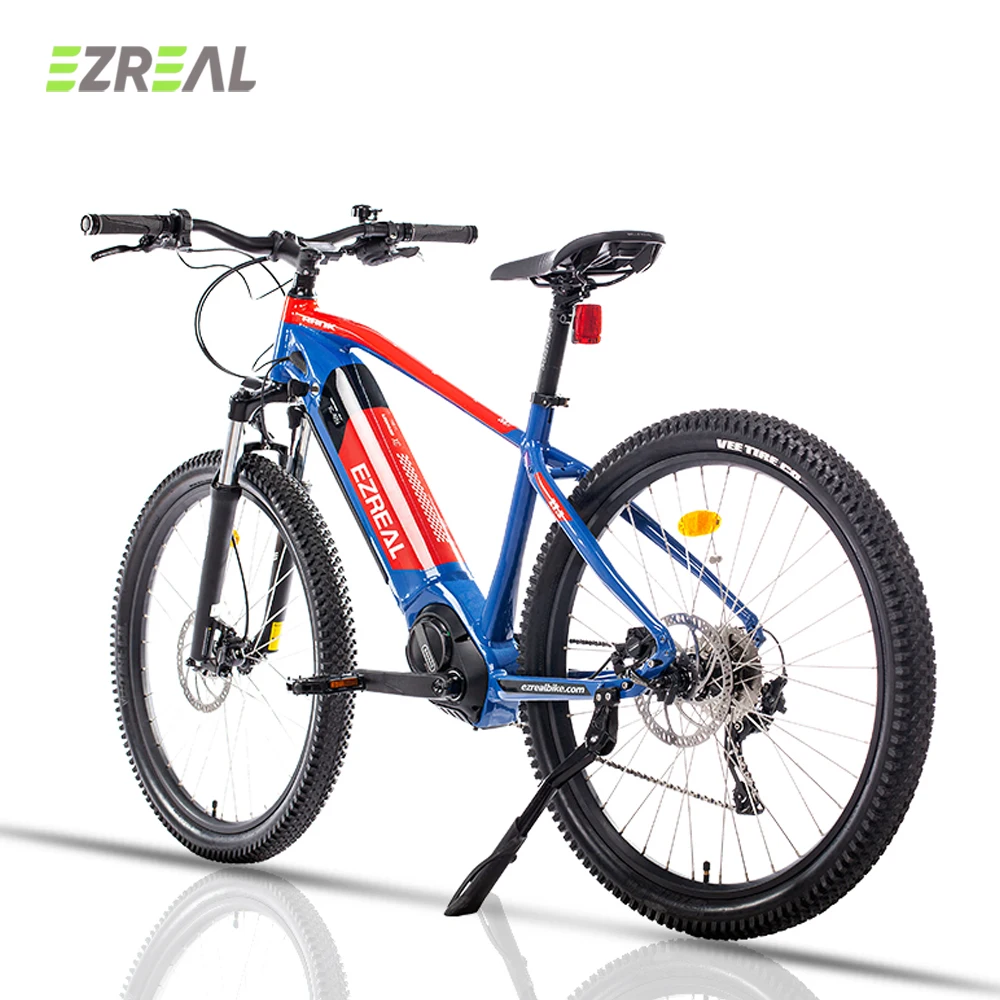 
EZreal OEM 2021 hot selling 27.5 inch MTB Mid Drive Motor Electric Mountain Bike Electric Bicycle ebike 
