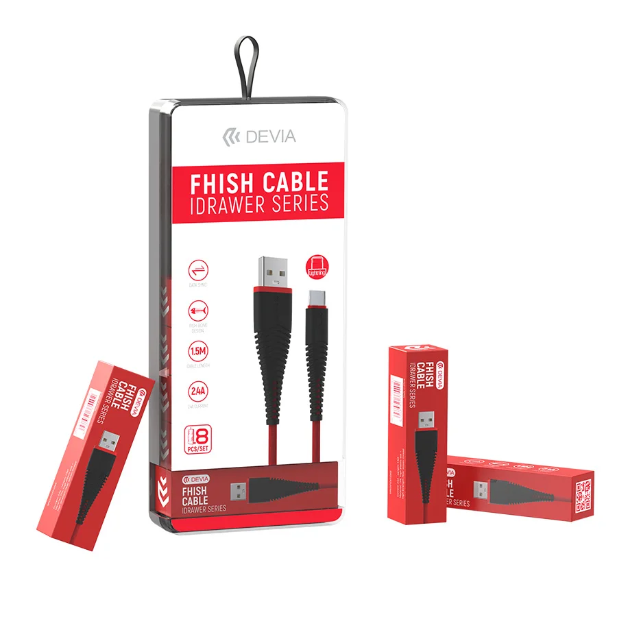  Универсальный usb-кабель для зарядки и синхронизации данных Devia 8 в