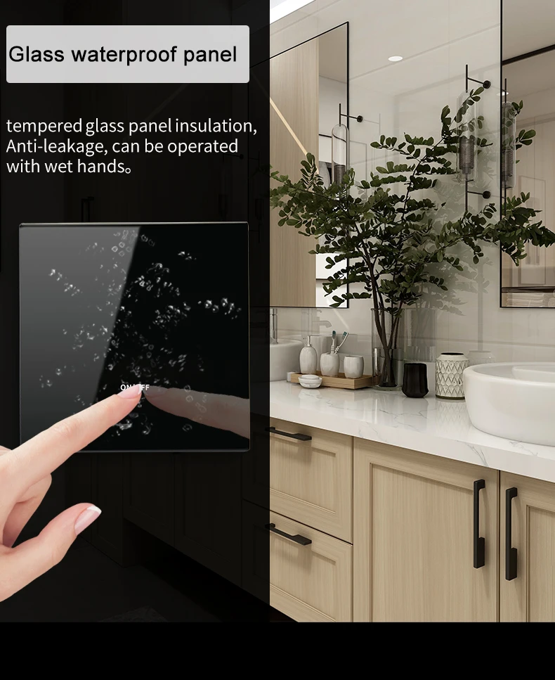 DUOMEI Tuya Zigbee Grey Electrical Wall EU light Switch AC 220v power electrical wall Smart switch For Home