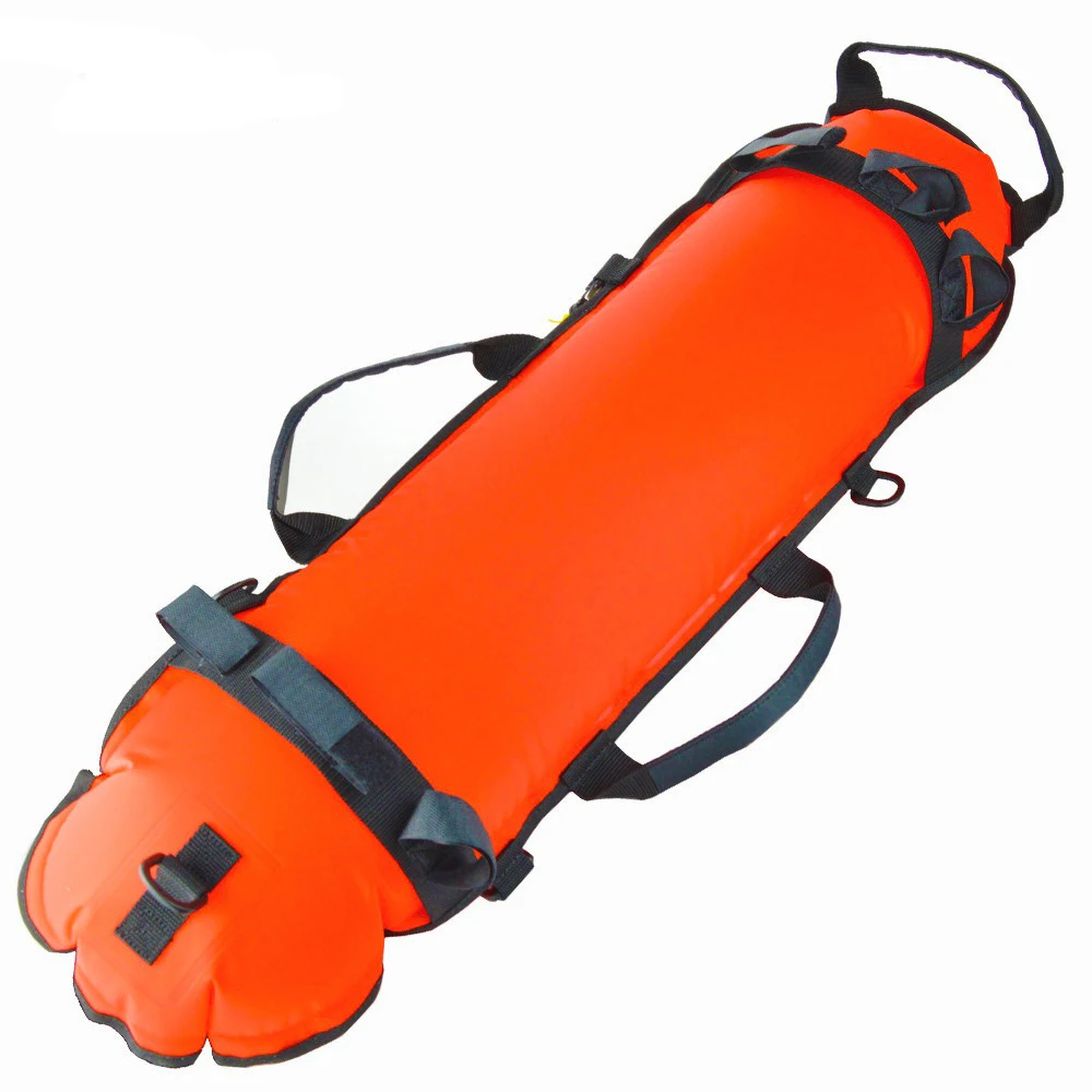 Customized Logo inflatable buoy marine pvc fender boat buoy for ya Reflective Strip Rings Freediving Buoy