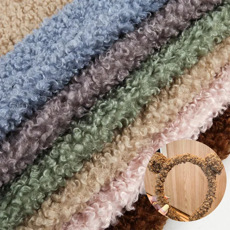 Quality Assurance Lining Blanket, Pet Textile Heavyweight Lamb Wool Super Soft Teddy Plush Thick Boucle Fabric/