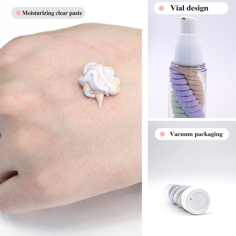 
Make your own brand multi function three colors spiral makeup primer 